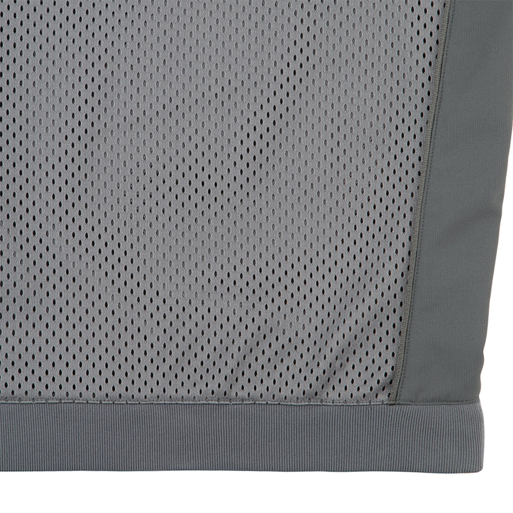 MESH TRACK CREW NECK GREY