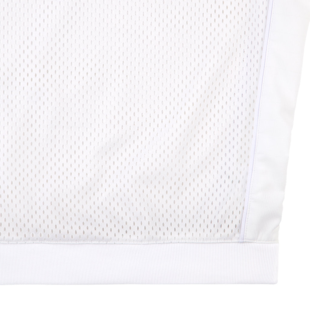 MESH TRACK CREW NECK WHITE
