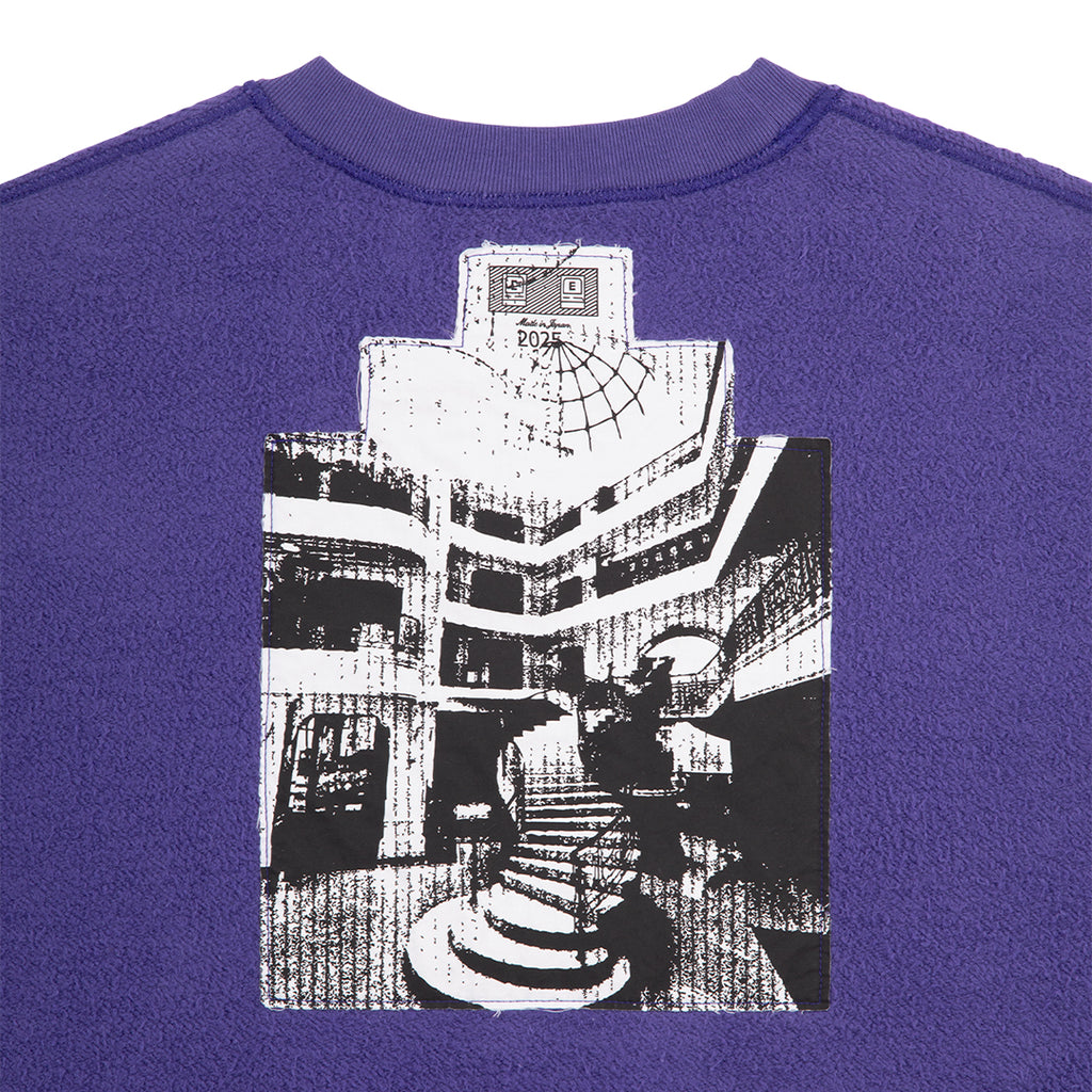 SOLID LOOSE CREW NECK PURPLE