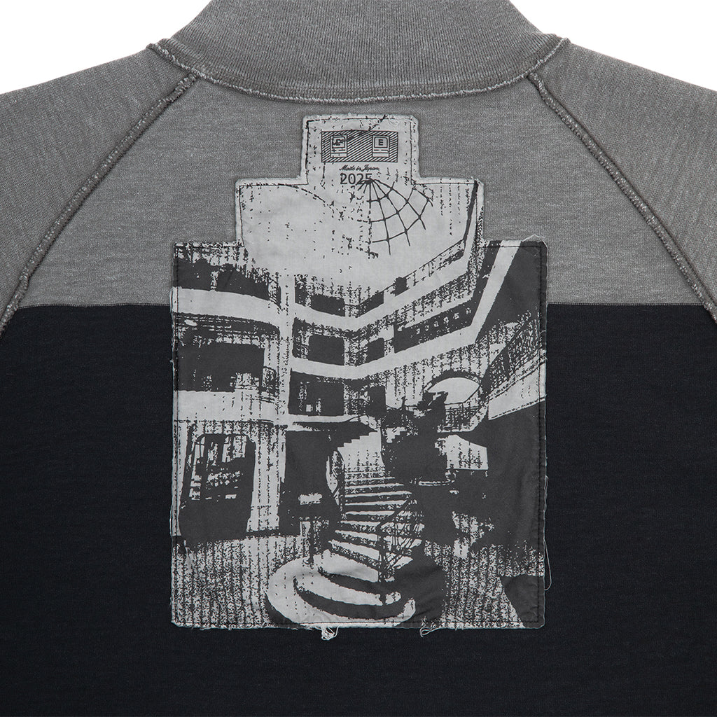 OVERDYE STRIPE HALF ZIP