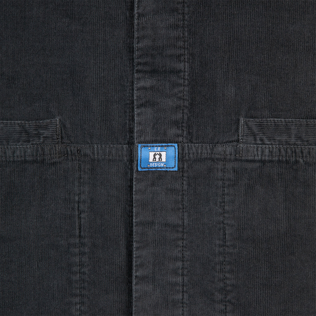 OVERDYE CORD DESIGN BIG SHIRT CHARCOAL