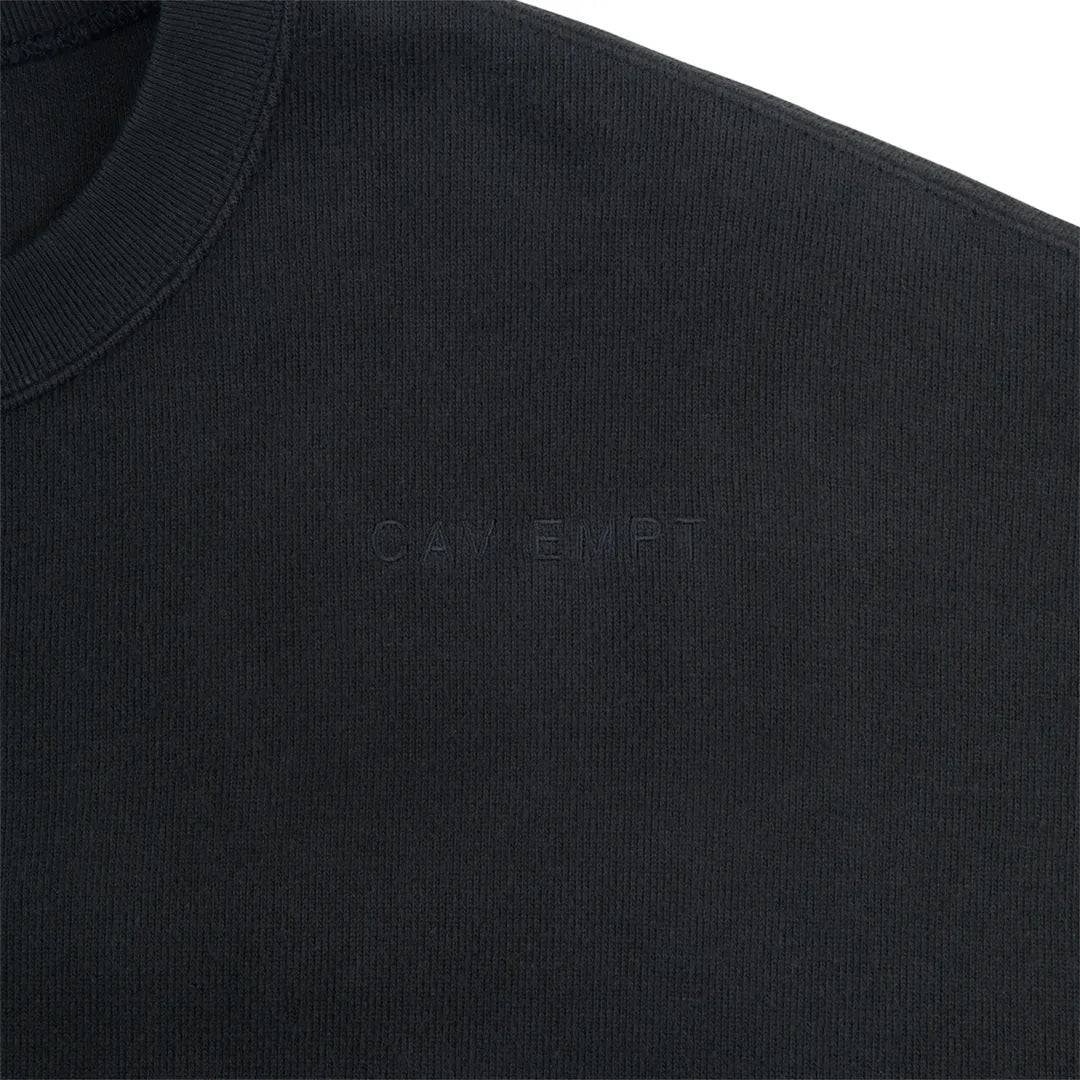 DBL KNIT SHORT SLEEVE CREW NECK BLACK