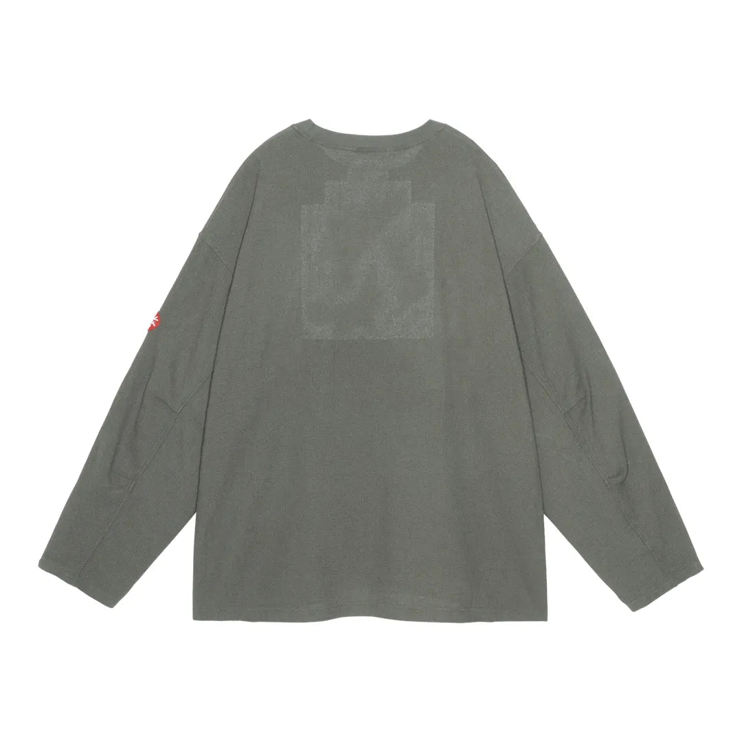 WASHED CL LONG SLEEVE KHAKI