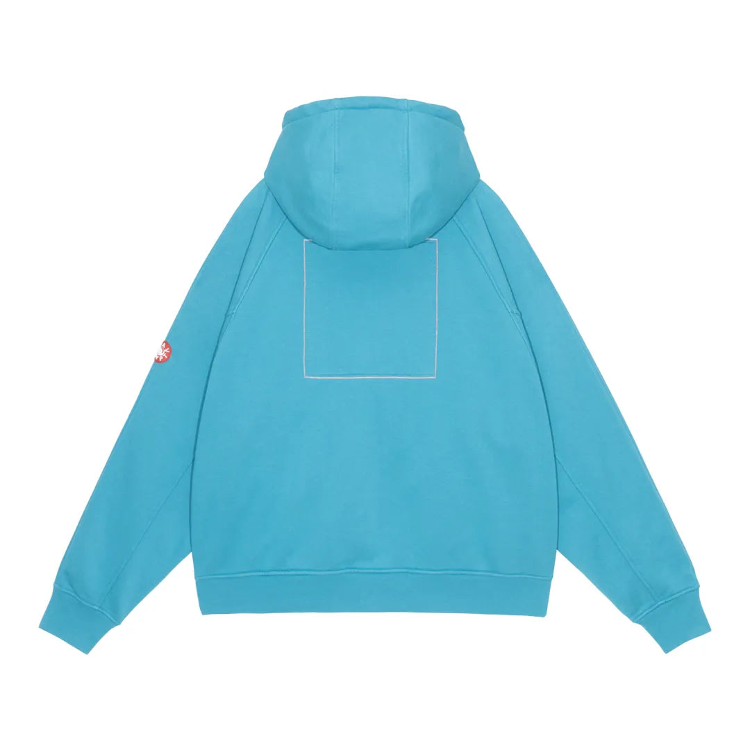 SOLID BIG HEAVY ZIP HOODY GREEN