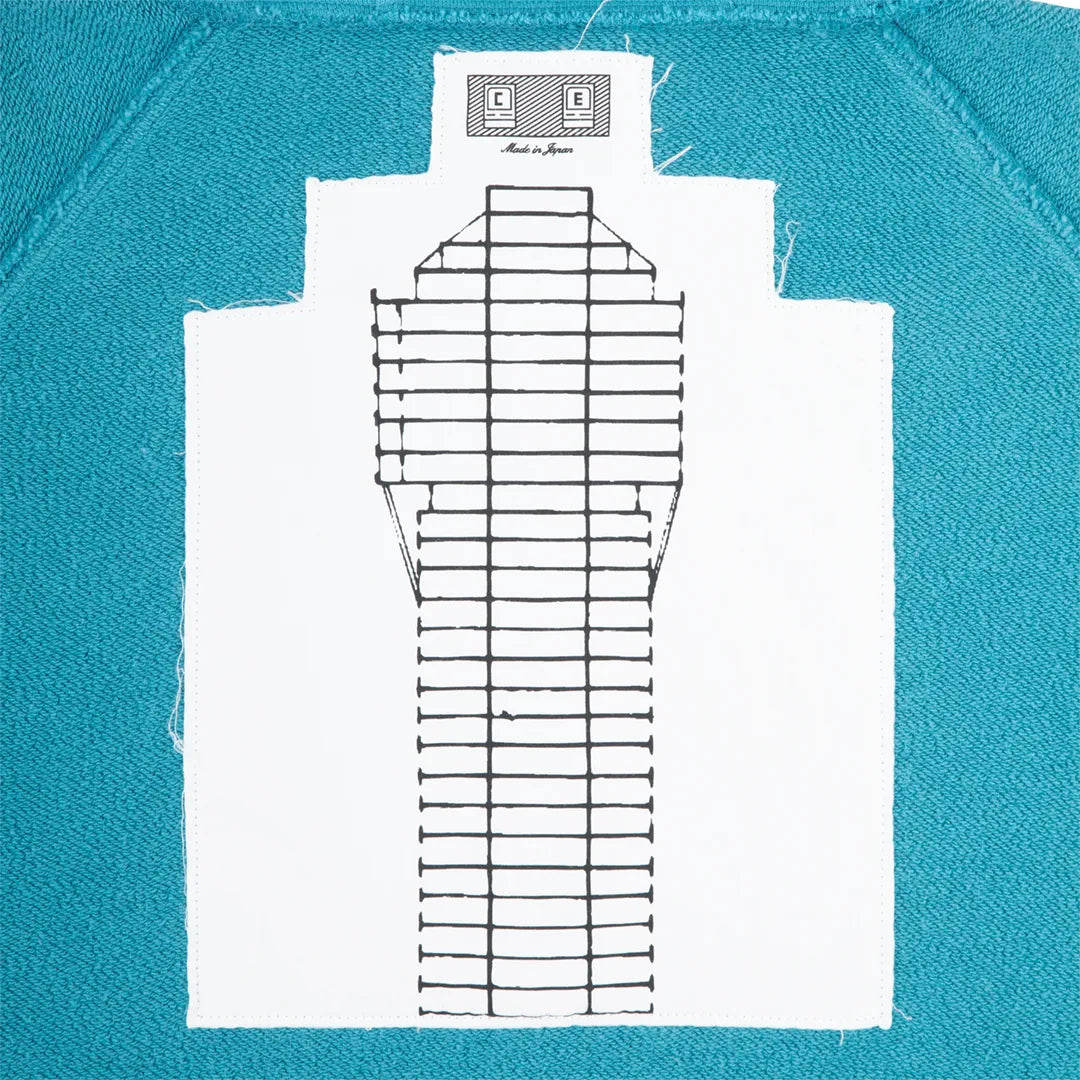 SOLID BIG HEAVY ZIP HOODY GREEN