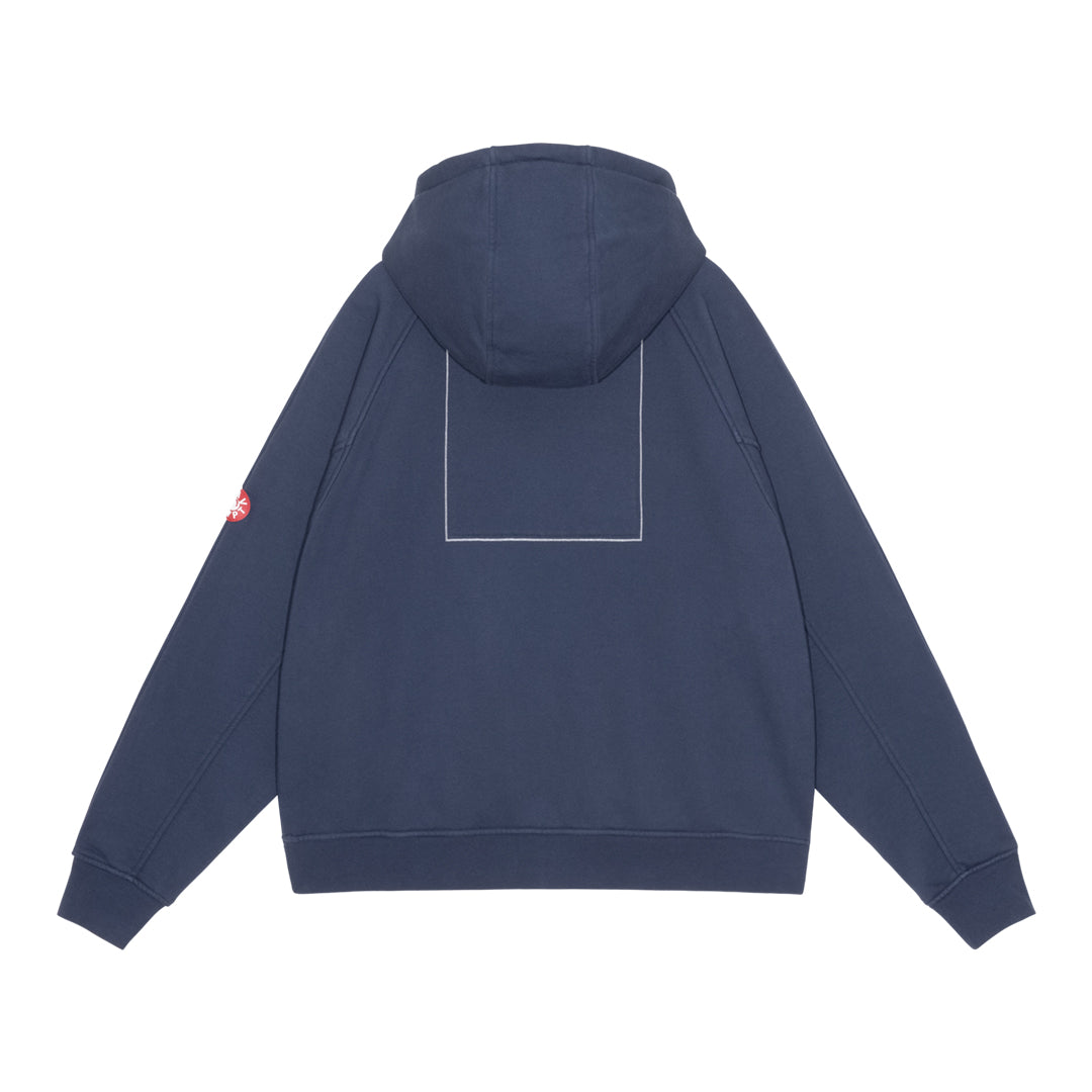 SOLID BIG HEAVY ZIP HOODY NAVY