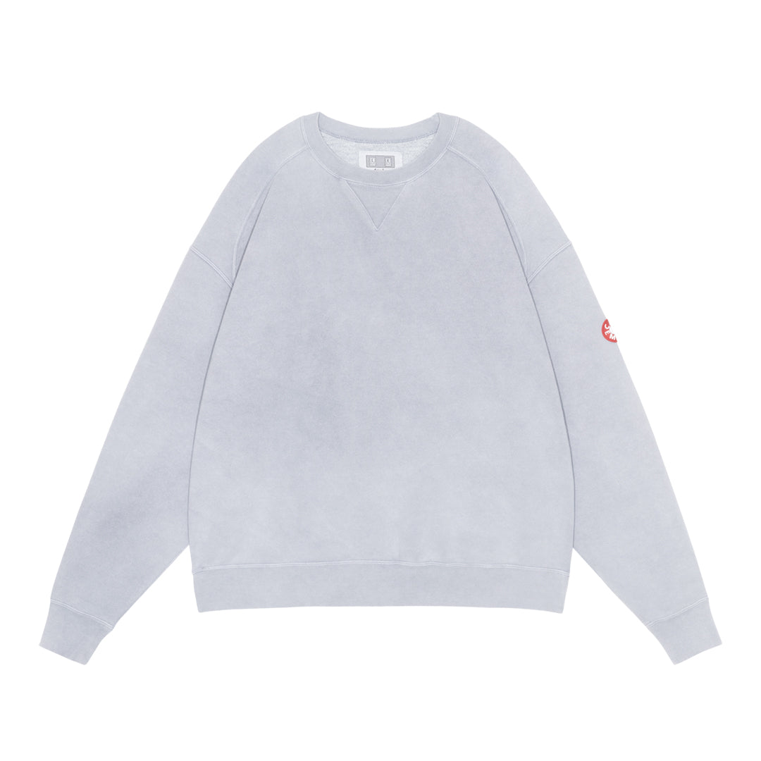 OVERDYE PANEL SHOULDER CREW NECK GREY