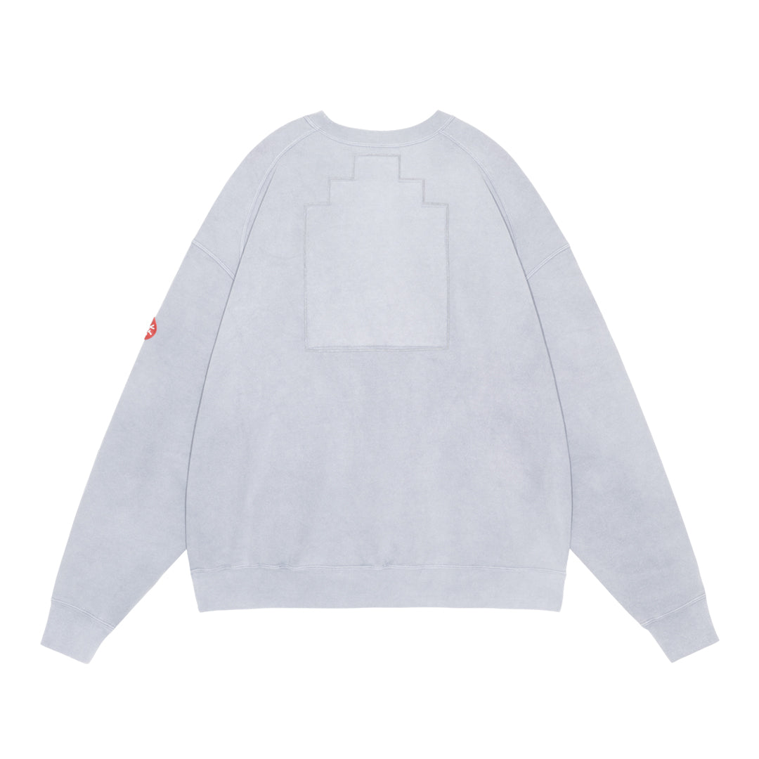 OVERDYE PANEL SHOULDER CREW NECK GREY