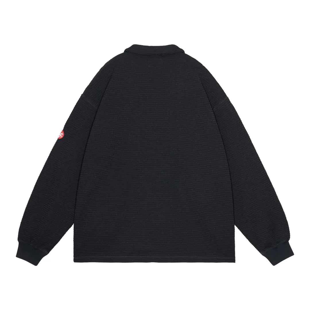 WAFFLE PE JERSEY ZIP SHIRT
