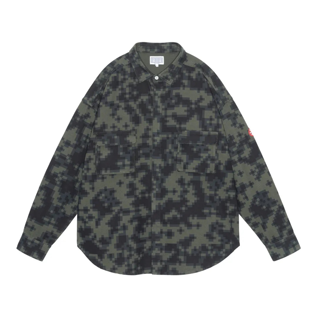 DIGI8 FLANNEL BIG SHIRT GREEN