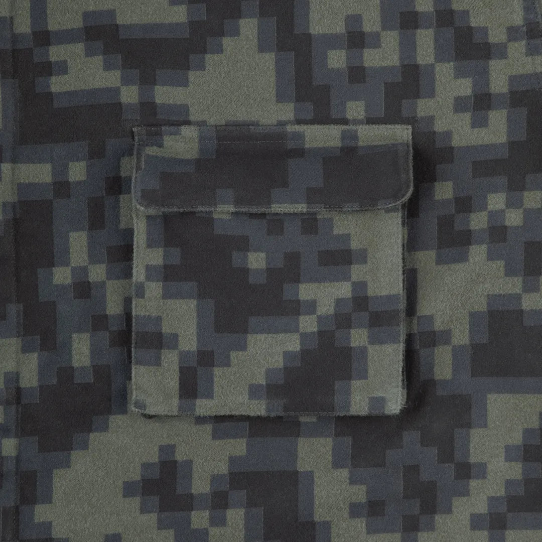 DIGI8 FLANNEL BIG SHIRT GREEN