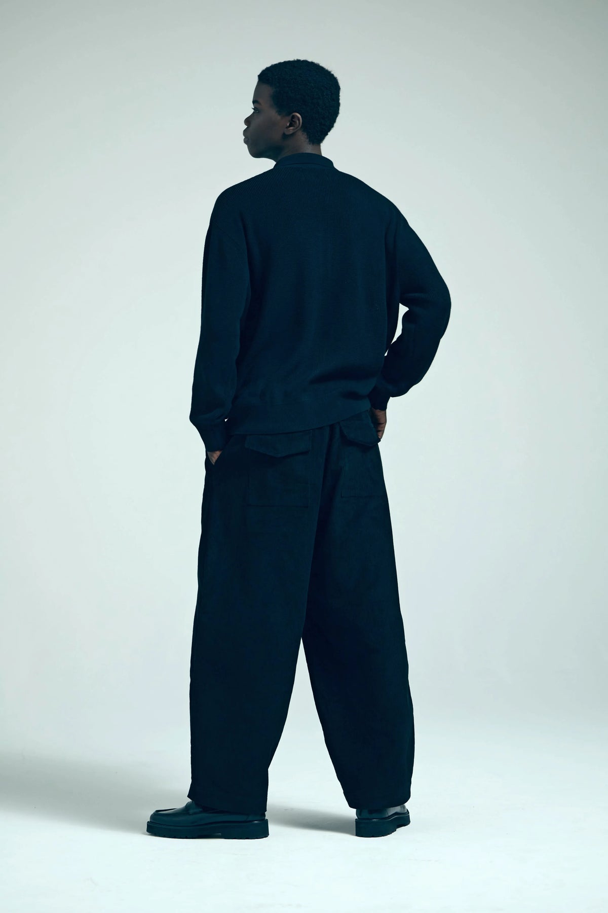 COLLARED KNIT MAFIA SHIRT