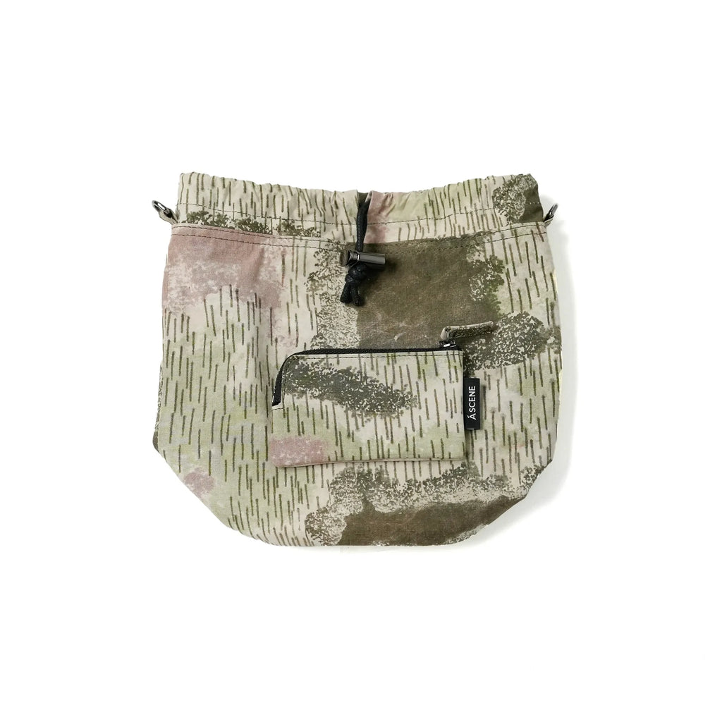 Kinchaku Shoulder with Military Tent Fabric [Material Selected by TOTO] *EXCLUSIVE