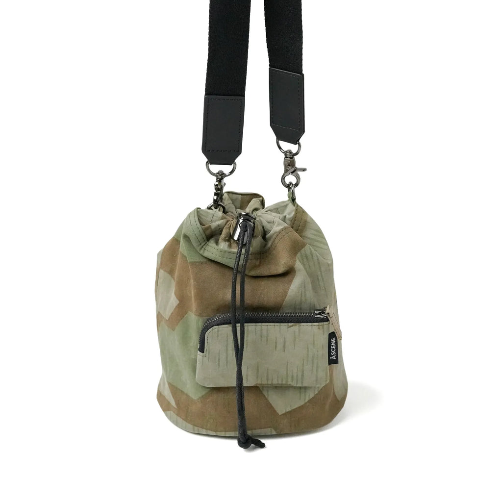 Kinchaku Shoulder with Military Tent Fabric [Material Selected by TOTO] *EXCLUSIVE