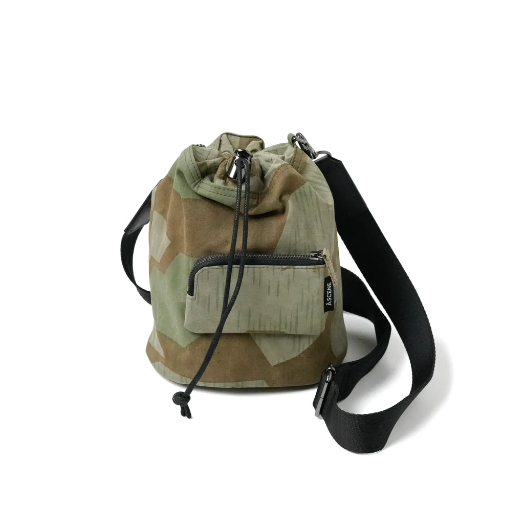 Kinchaku Shoulder with Military Tent Fabric [Material Selected by TOTO] *EXCLUSIVE