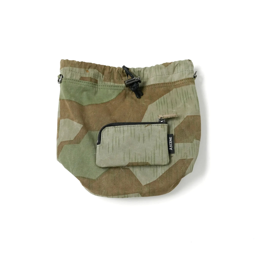 Kinchaku Shoulder with Military Tent Fabric [Material Selected by TOTO] *EXCLUSIVE