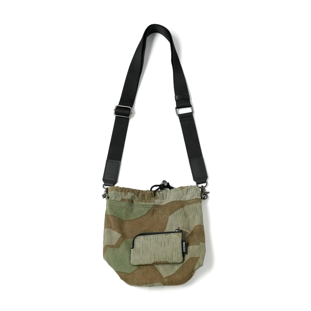 Kinchaku Shoulder with Military Tent Fabric [Material Selected by TOTO] *EXCLUSIVE