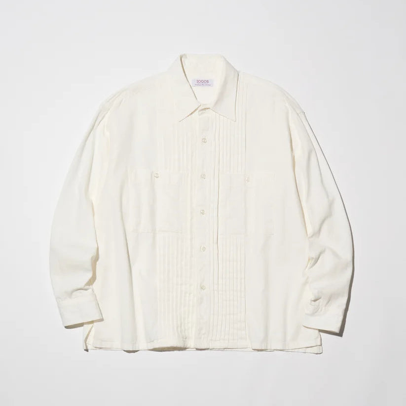 DENIM BOSOM SHIRT  [2COLORS]