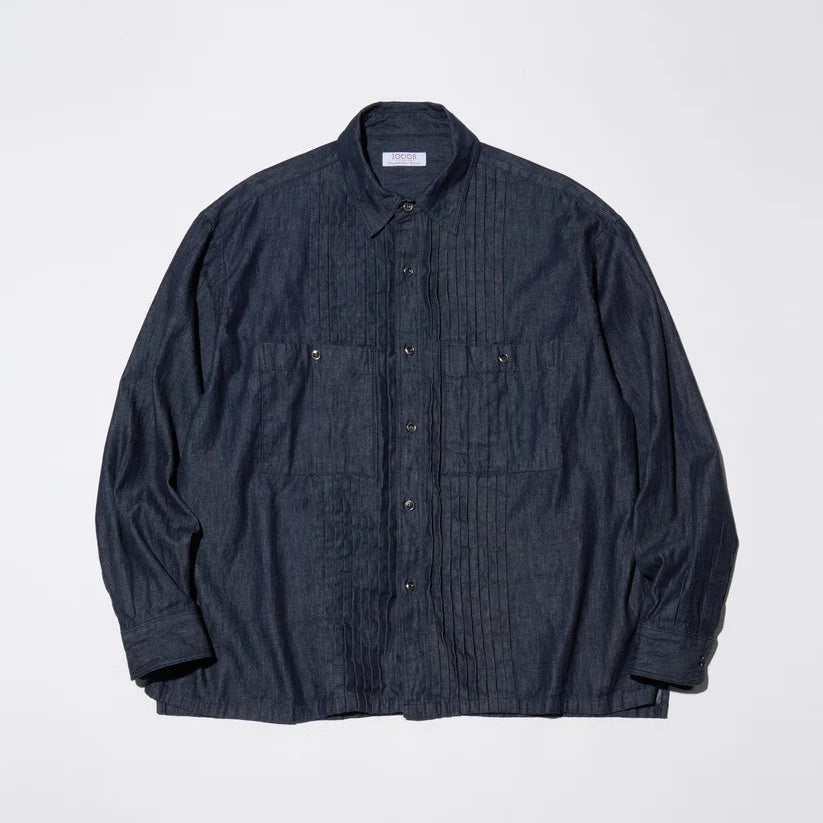 DENIM BOSOM SHIRT  [2COLORS]