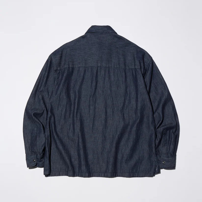 DENIM BOSOM SHIRT  [2COLORS]