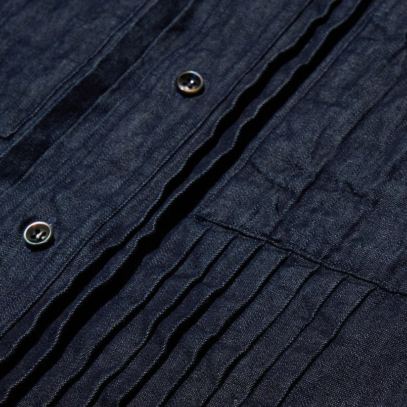 DENIM BOSOM SHIRT  [2COLORS]