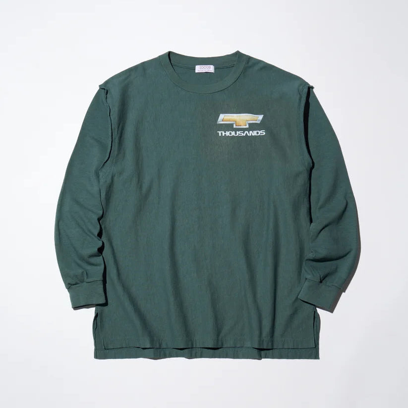 DETROIT LOGO CUTOFF LS TEE [4COLORS]