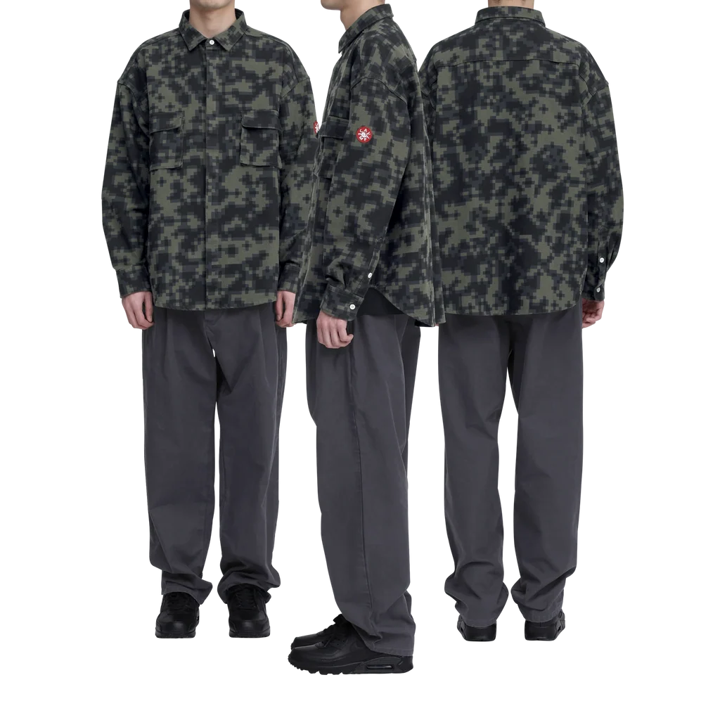 DIGI8 FLANNEL BIG SHIRT GREEN