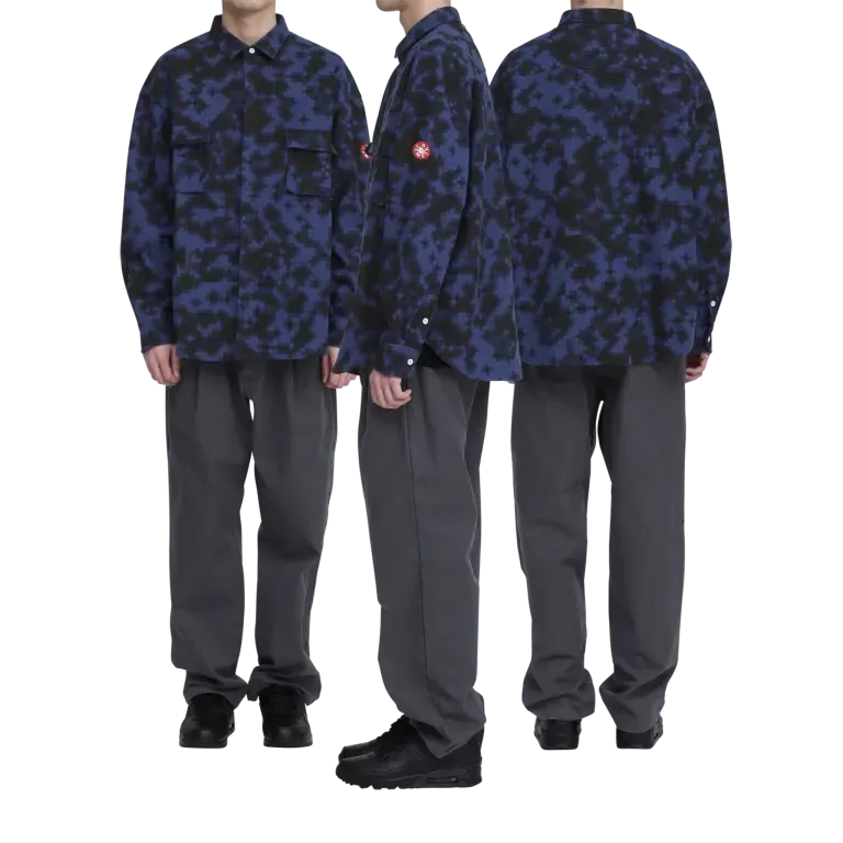 DIGI8 FLANNEL BIG SHIRT NAVY