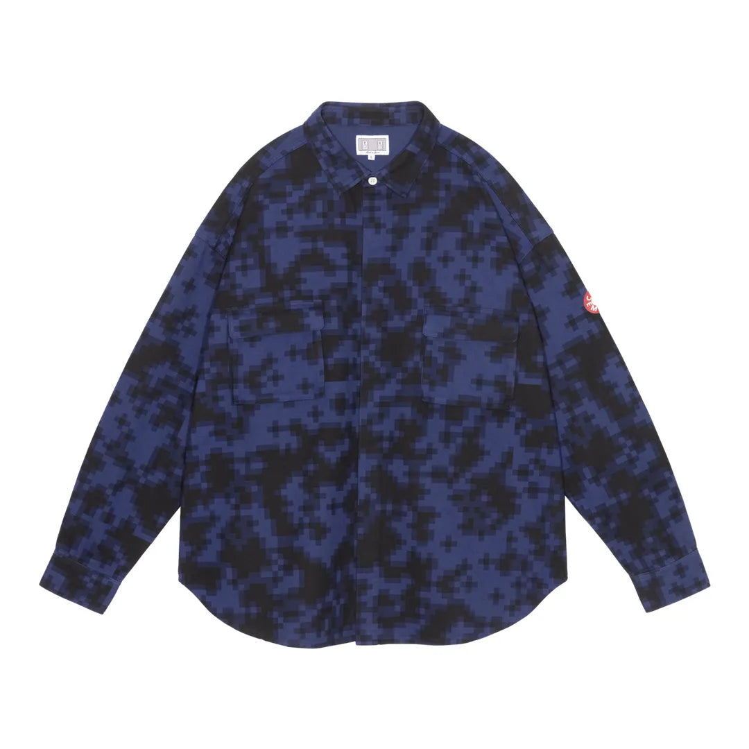 DIGI8 FLANNEL BIG SHIRT NAVY