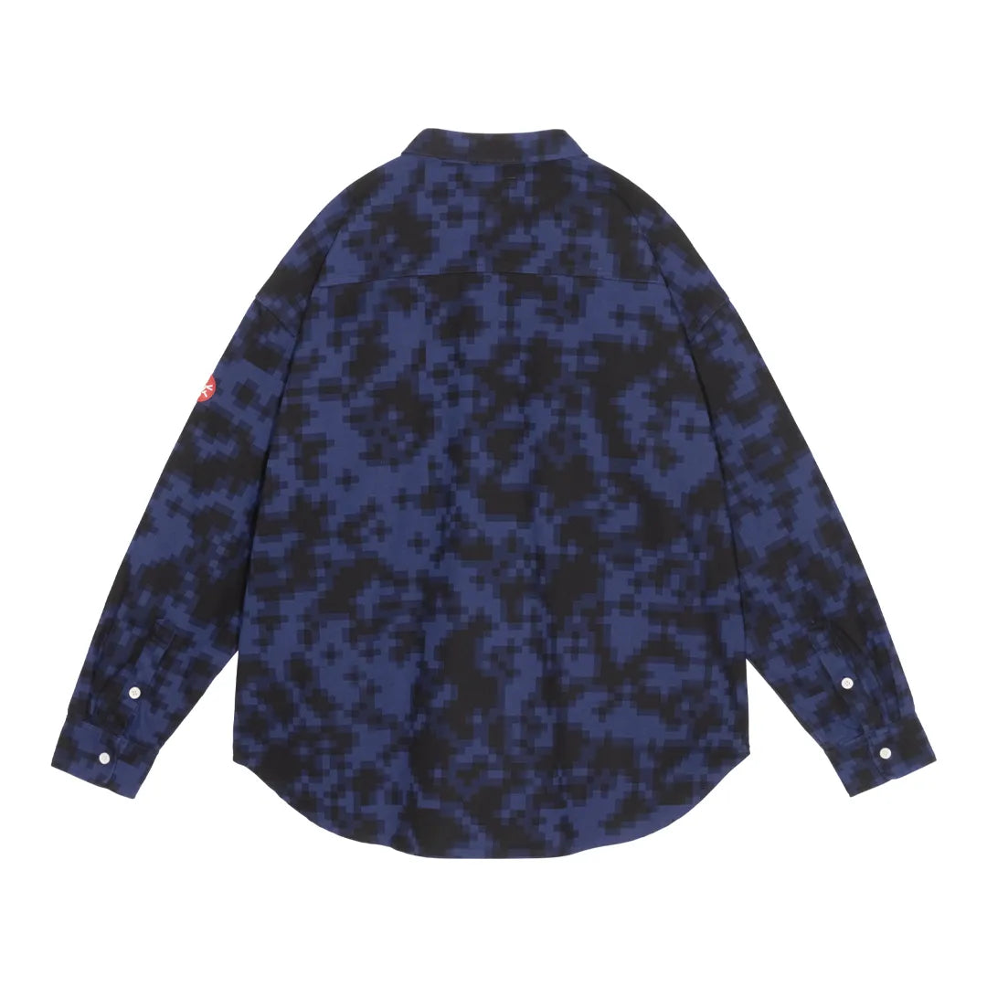 DIGI8 FLANNEL BIG SHIRT NAVY