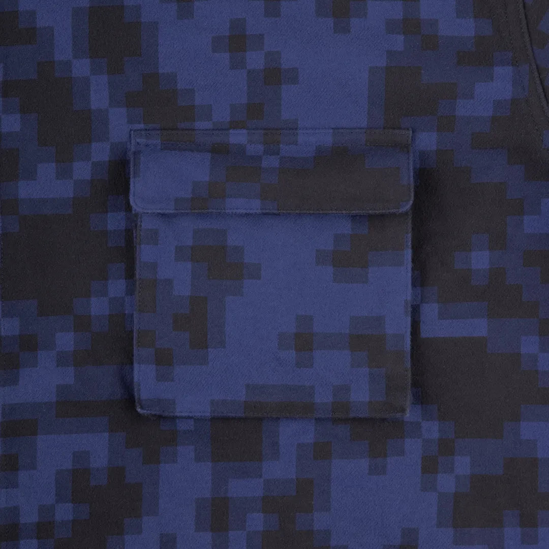 DIGI8 FLANNEL BIG SHIRT NAVY