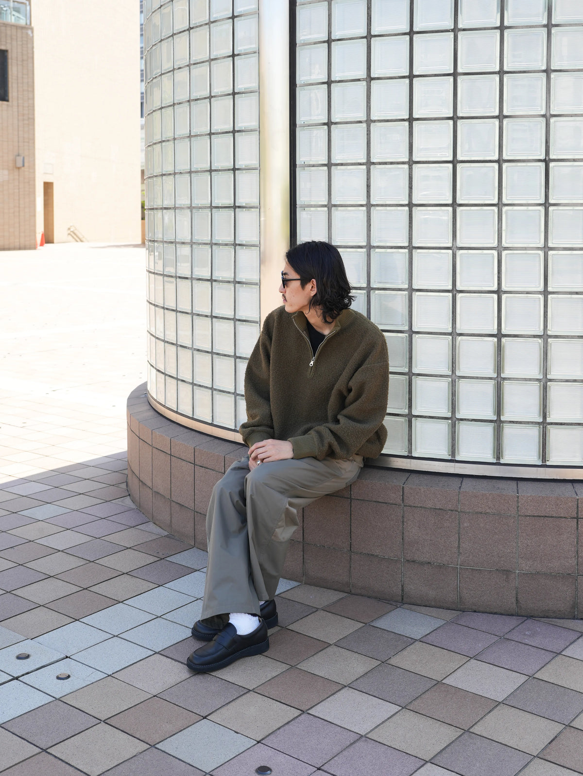 NAPPER HALF-ZIP KNIT SWEAT [3 COLORS]