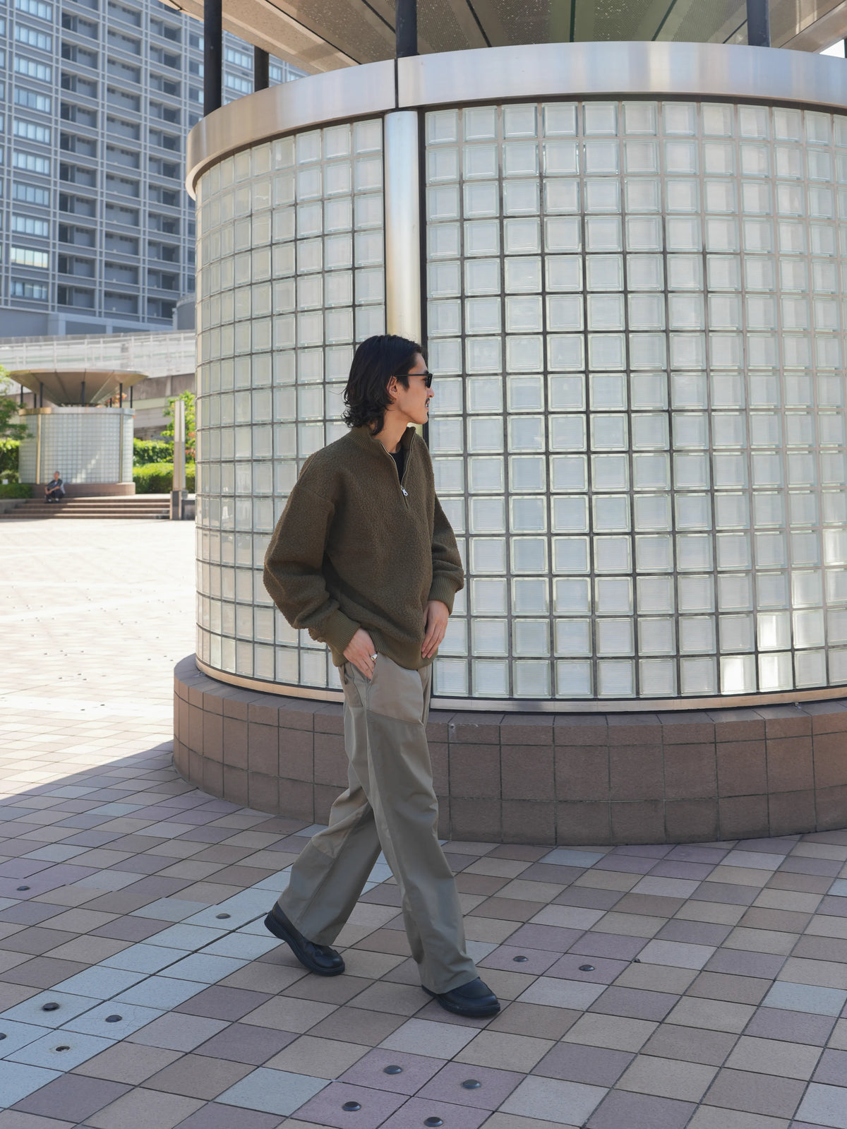 NAPPER HALF-ZIP KNIT SWEAT [3 COLORS]