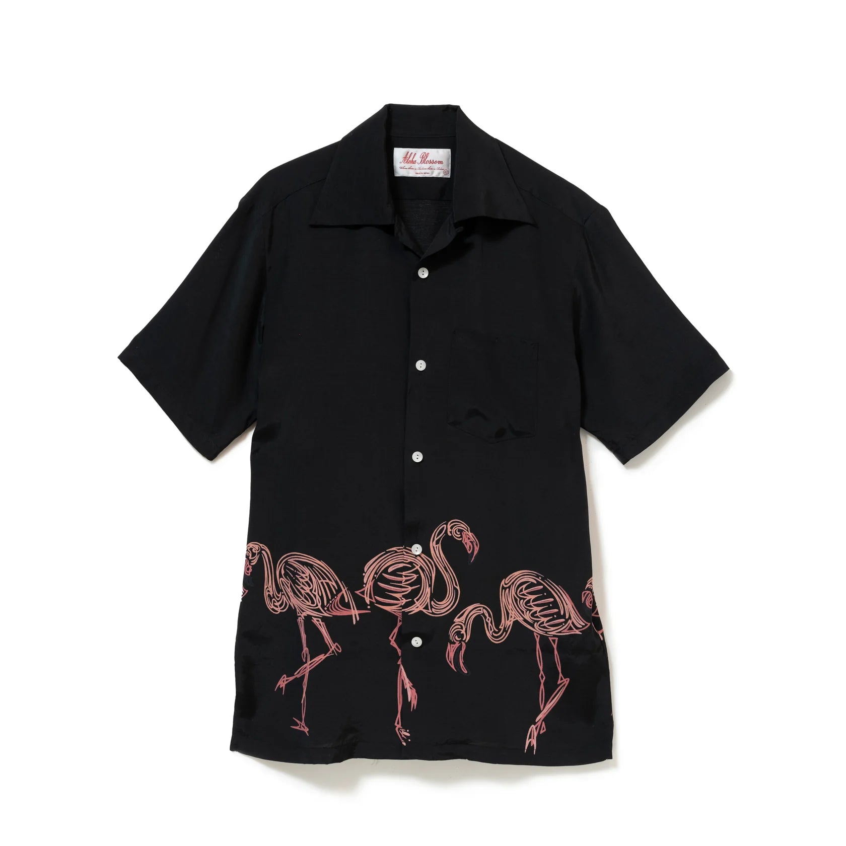 FLAMINGO SHORT SLEEVE - BLACK×PINK