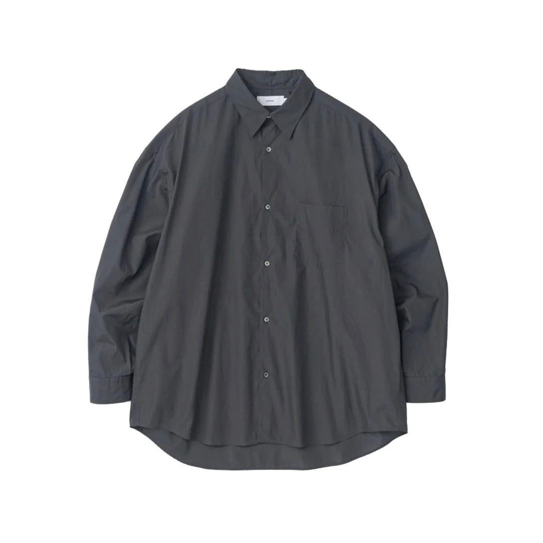 Broad L/S Oversized Regular Collar Shirt [4 COLORS]