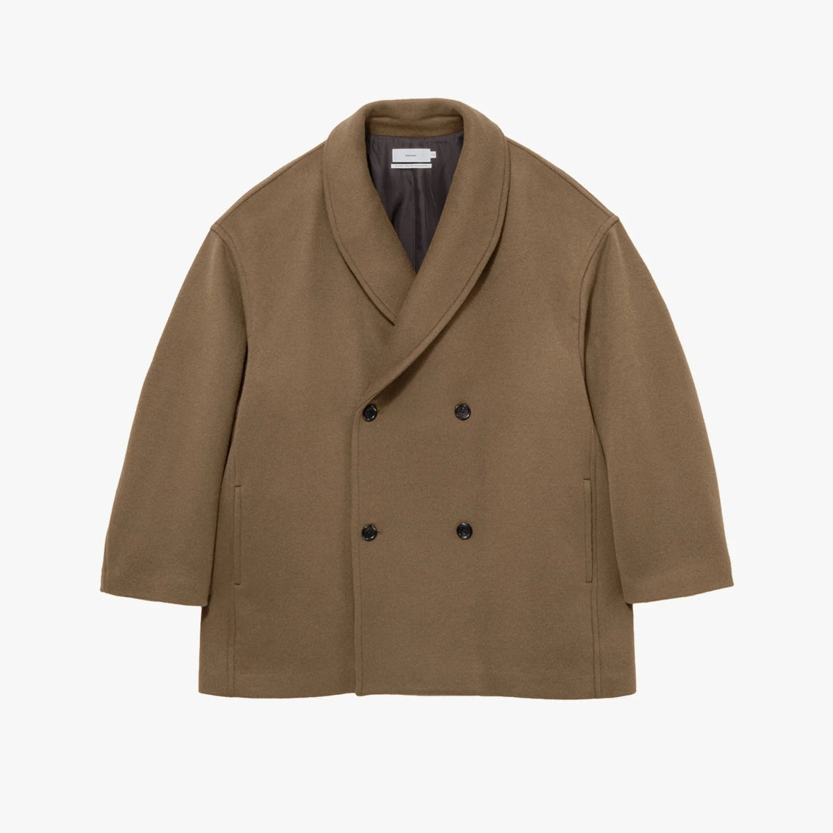 Light Melton Shawl Collar Coat [GM263-10421C]