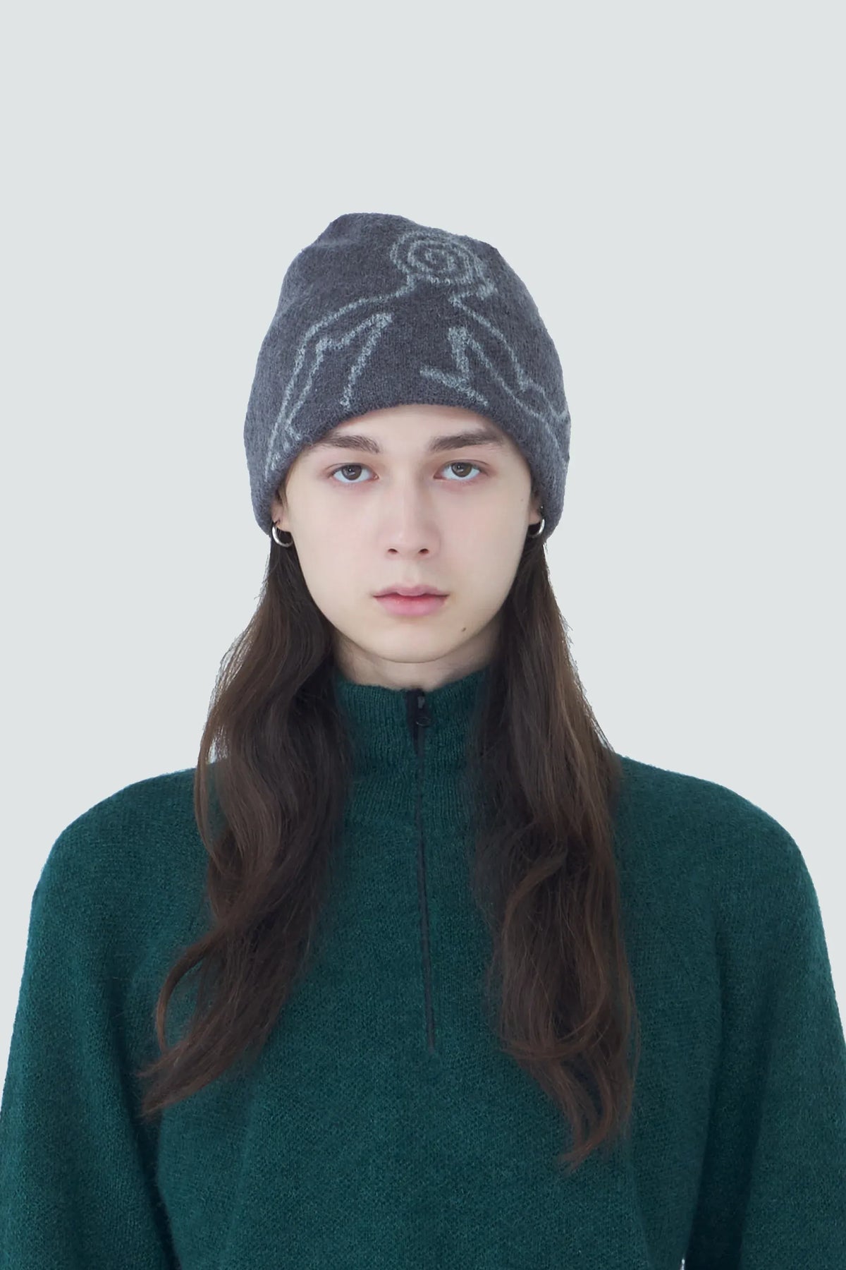 MASCOT MOHAIR MEXED BEANIE [5COLORS]