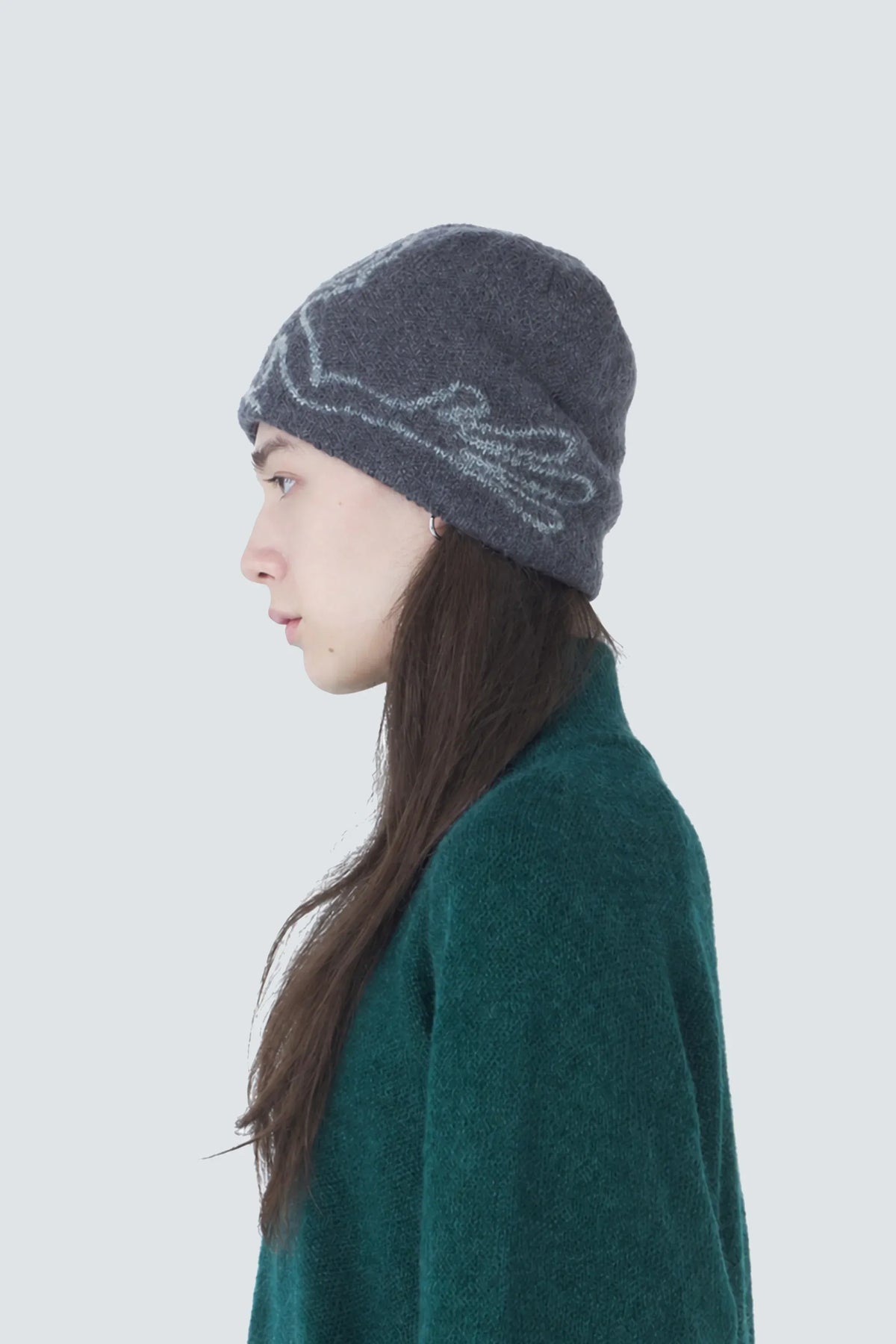 MASCOT MOHAIR MEXED BEANIE [5COLORS]