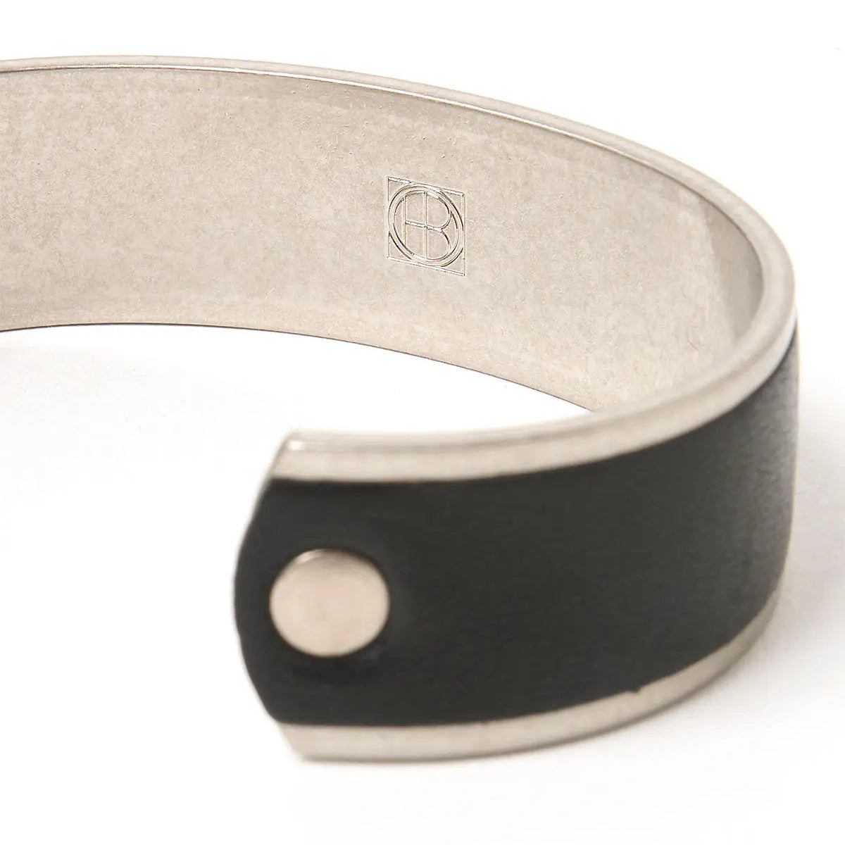 BRASS BRACELET WIDE with HORSE LEATHER