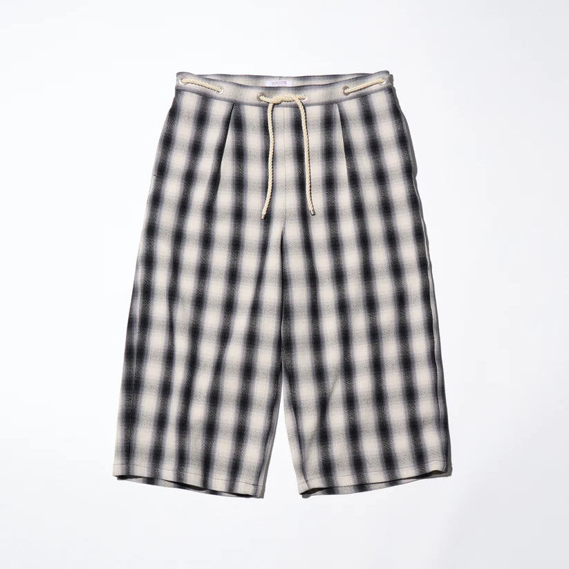 HEAVY FLANNEL CROPPED BAGGY [2COLORS]