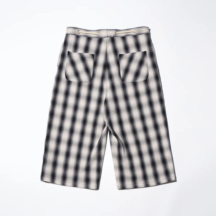HEAVY FLANNEL CROPPED BAGGY [2COLORS]