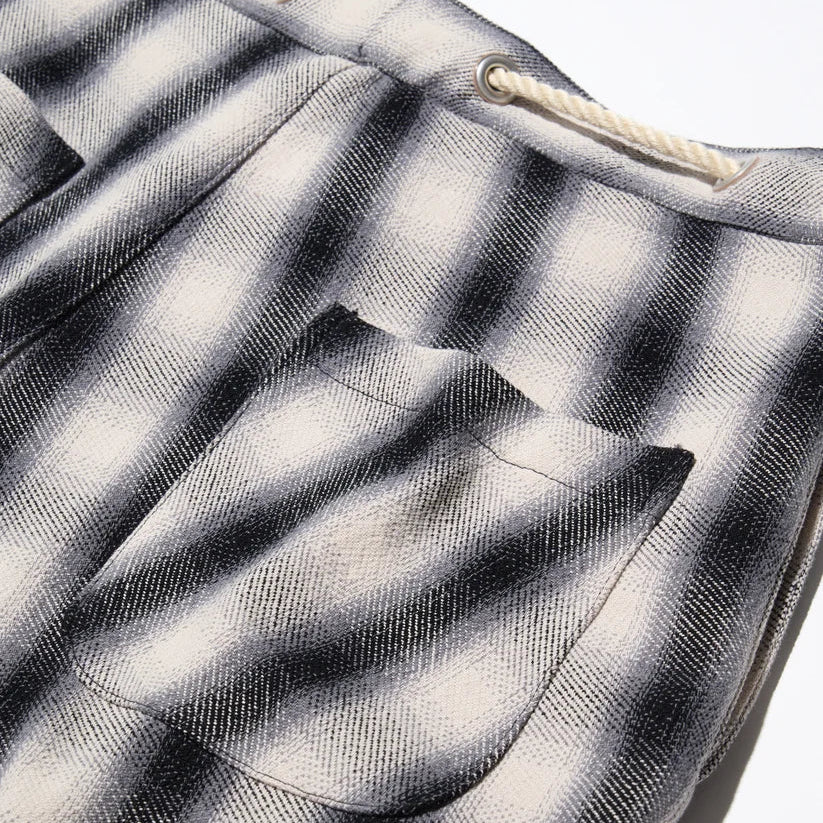 HEAVY FLANNEL CROPPED BAGGY [2COLORS]
