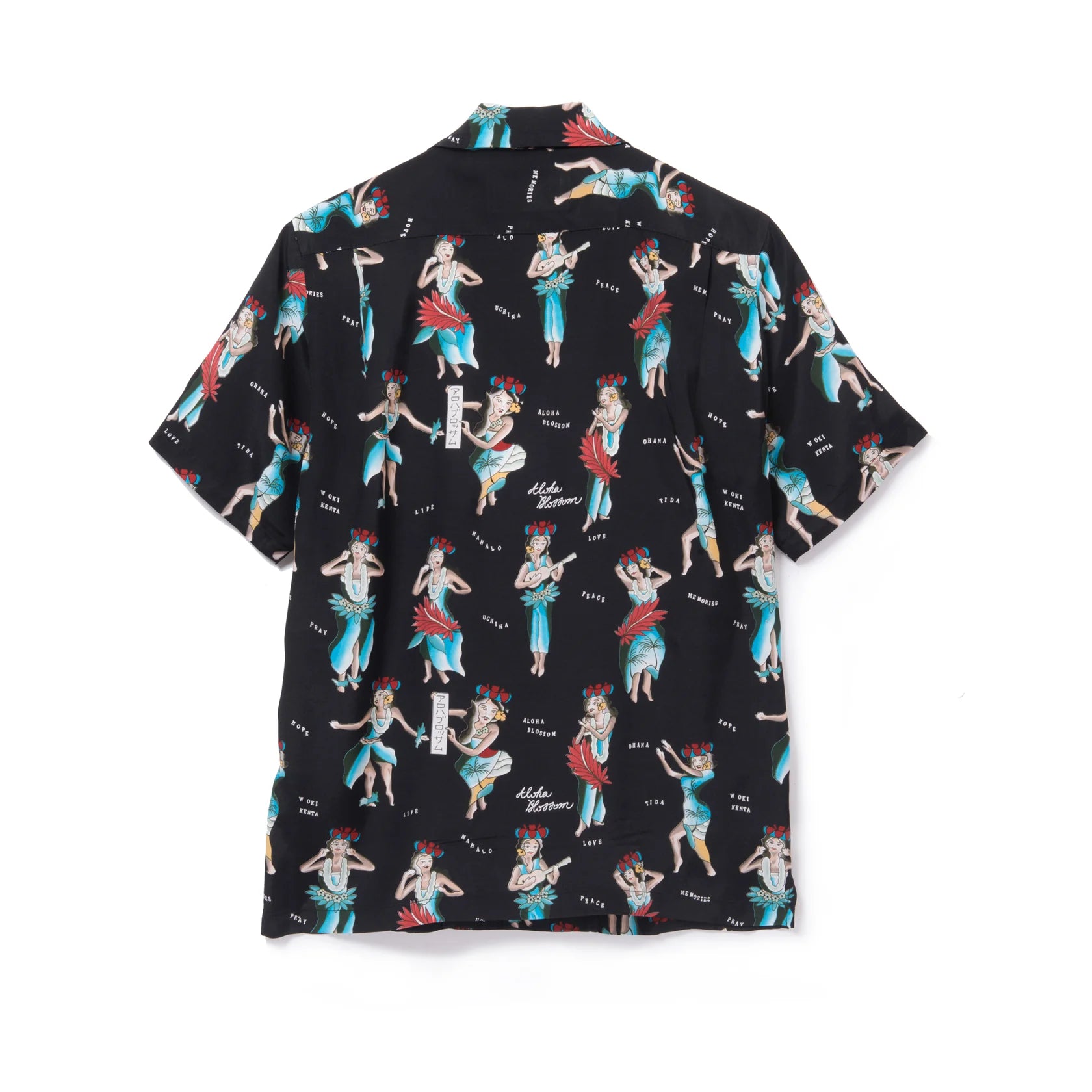 HULA GIRL SHORT SLEEVE - BLACK