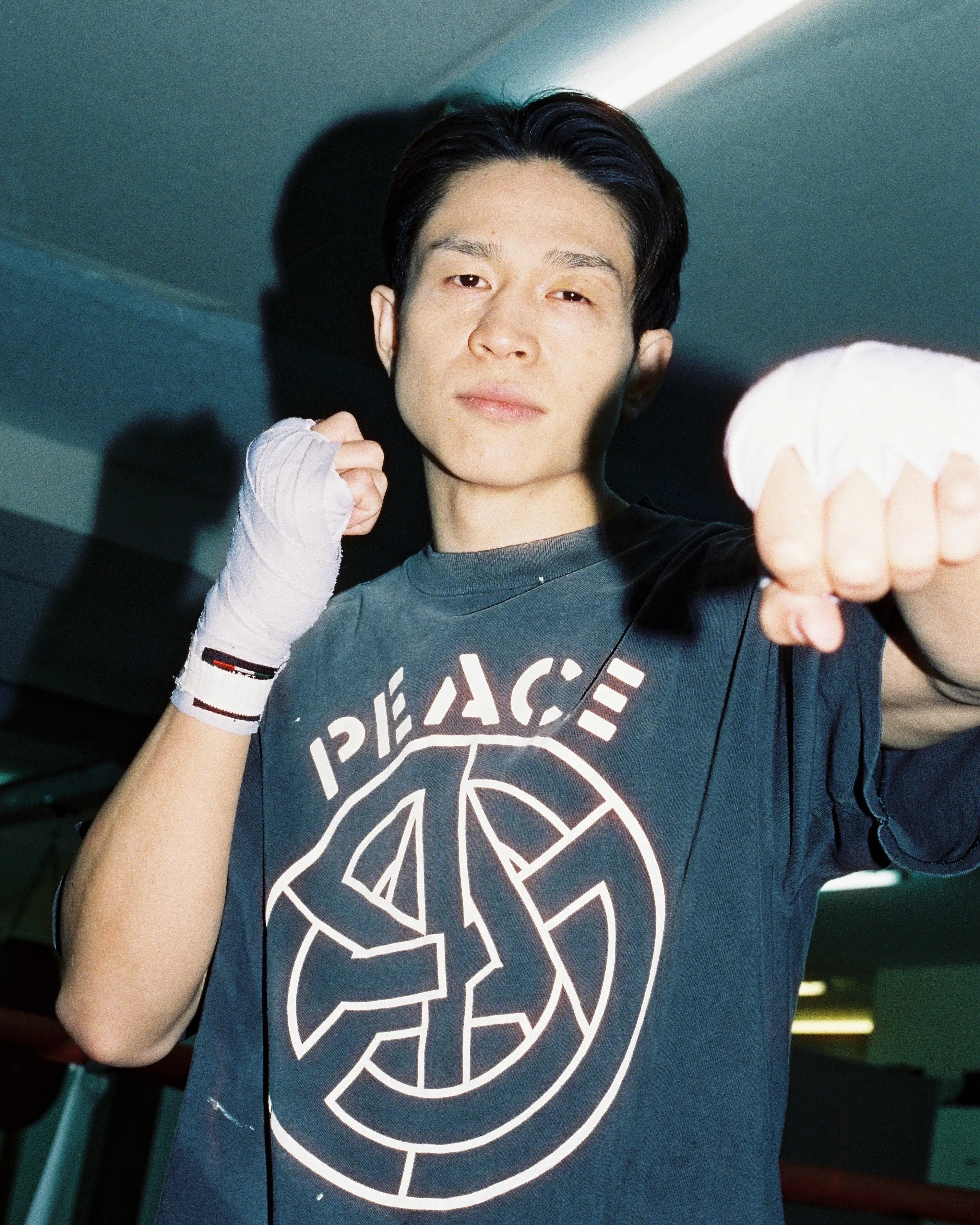 SM-MK1-0000-C51/BKM_SS T-SHIRT/PEACE/BLACK