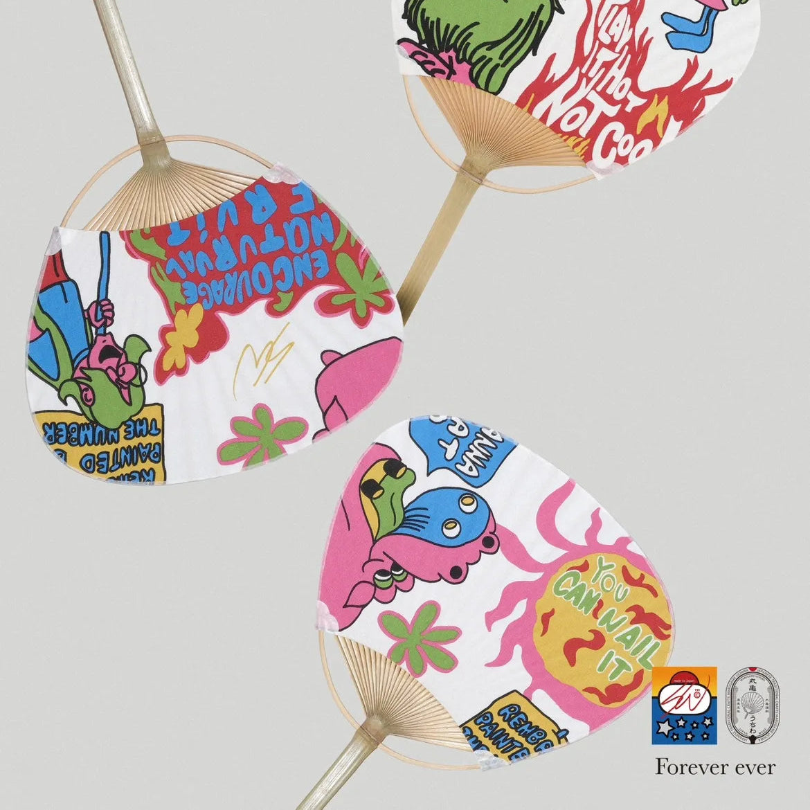 Forever ever × SWJP × 香川県うちわ協同組合連合会 Fabric Uchiwa