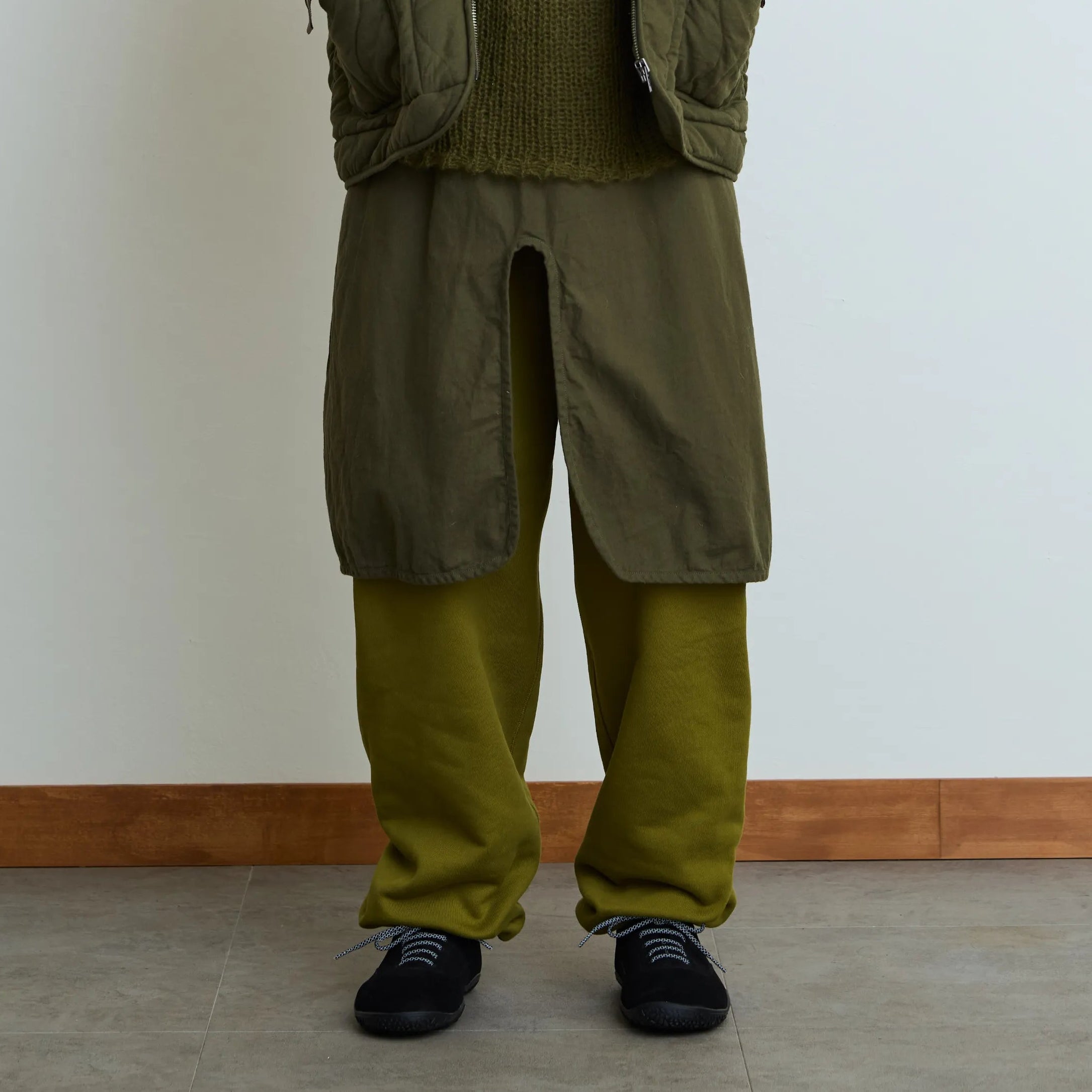 RESEARCHED EASY PANTS / COTTON SWEAT [2COLORS]