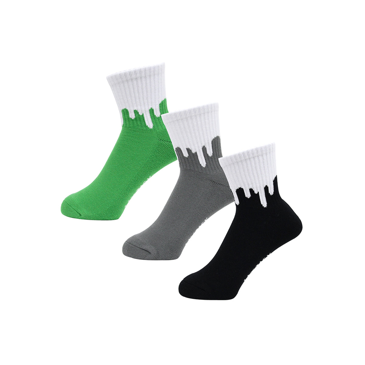 DRIP SOCKS 3PACK (REVERSE) [8 COLORS]