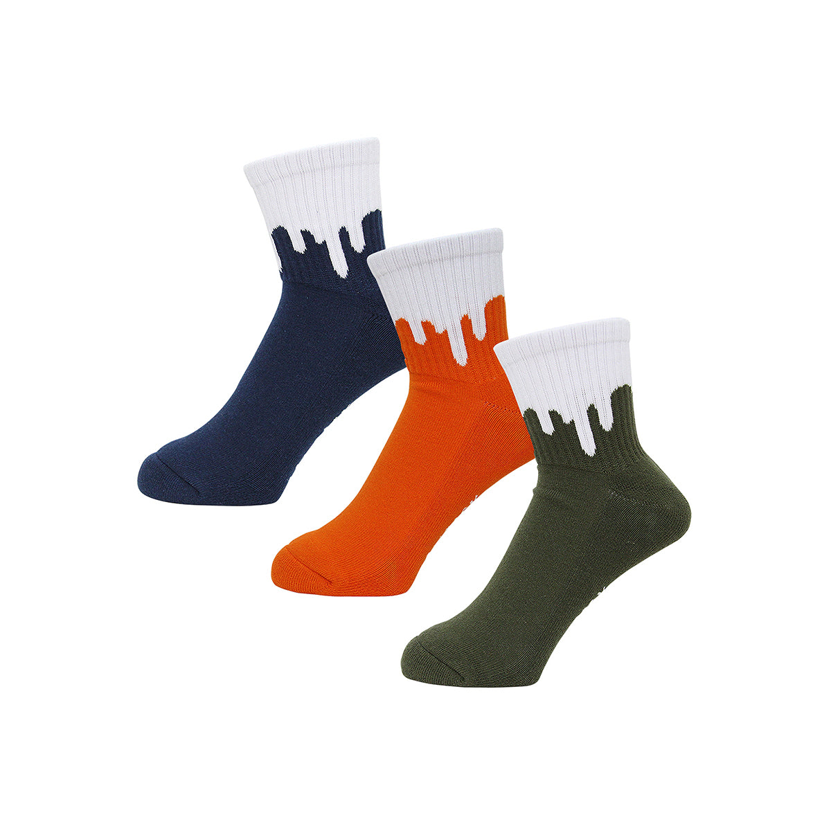 DRIP SOCKS 3PACK (REVERSE) [8 COLORS]
