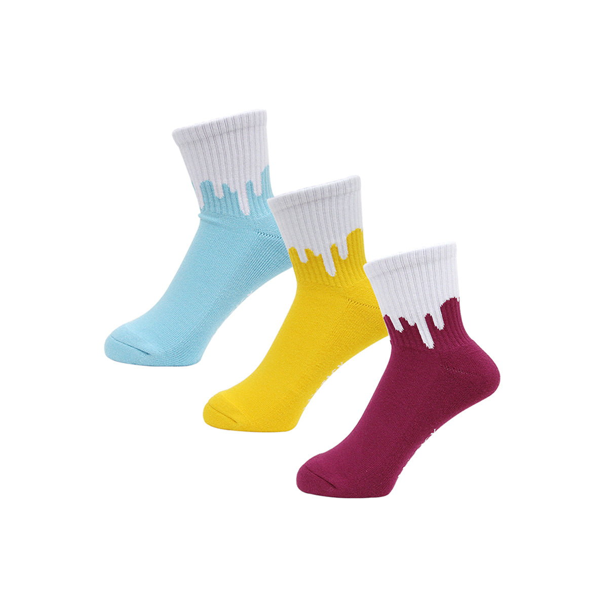 DRIP SOCKS 3PACK (REVERSE) [8 COLORS]