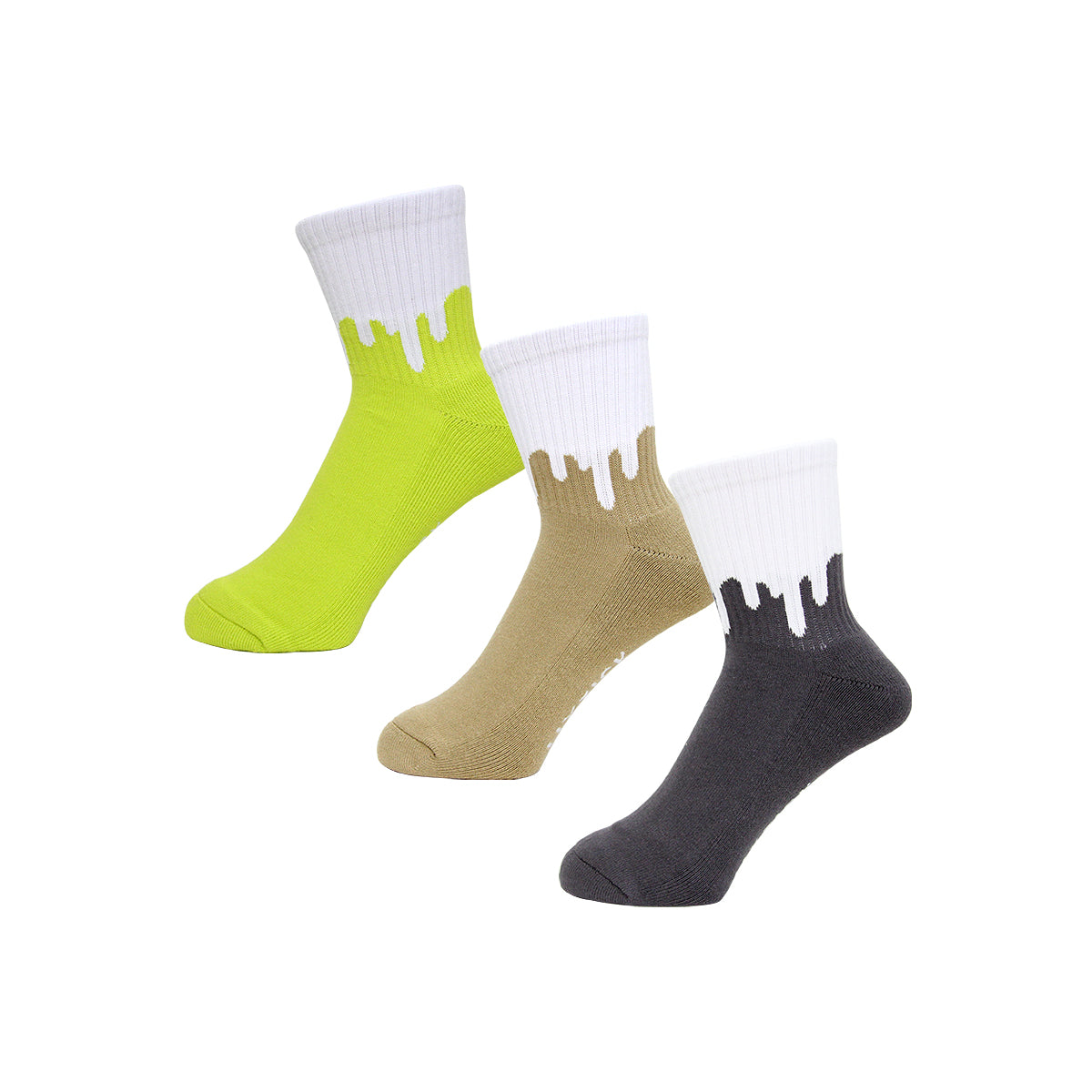 DRIP SOCKS 3PACK (REVERSE) [8 COLORS]